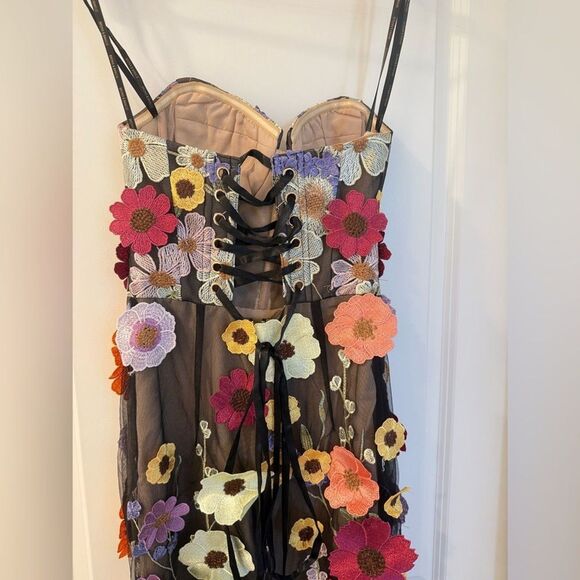 NWOT BRONX AND BANCO Jasmine Multi Floral Strapless Gown, size XS - Picture 10 of 16